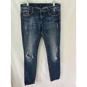 Vigoss Studio The Dublin Skinny Jeans Distressed Blue Size 29